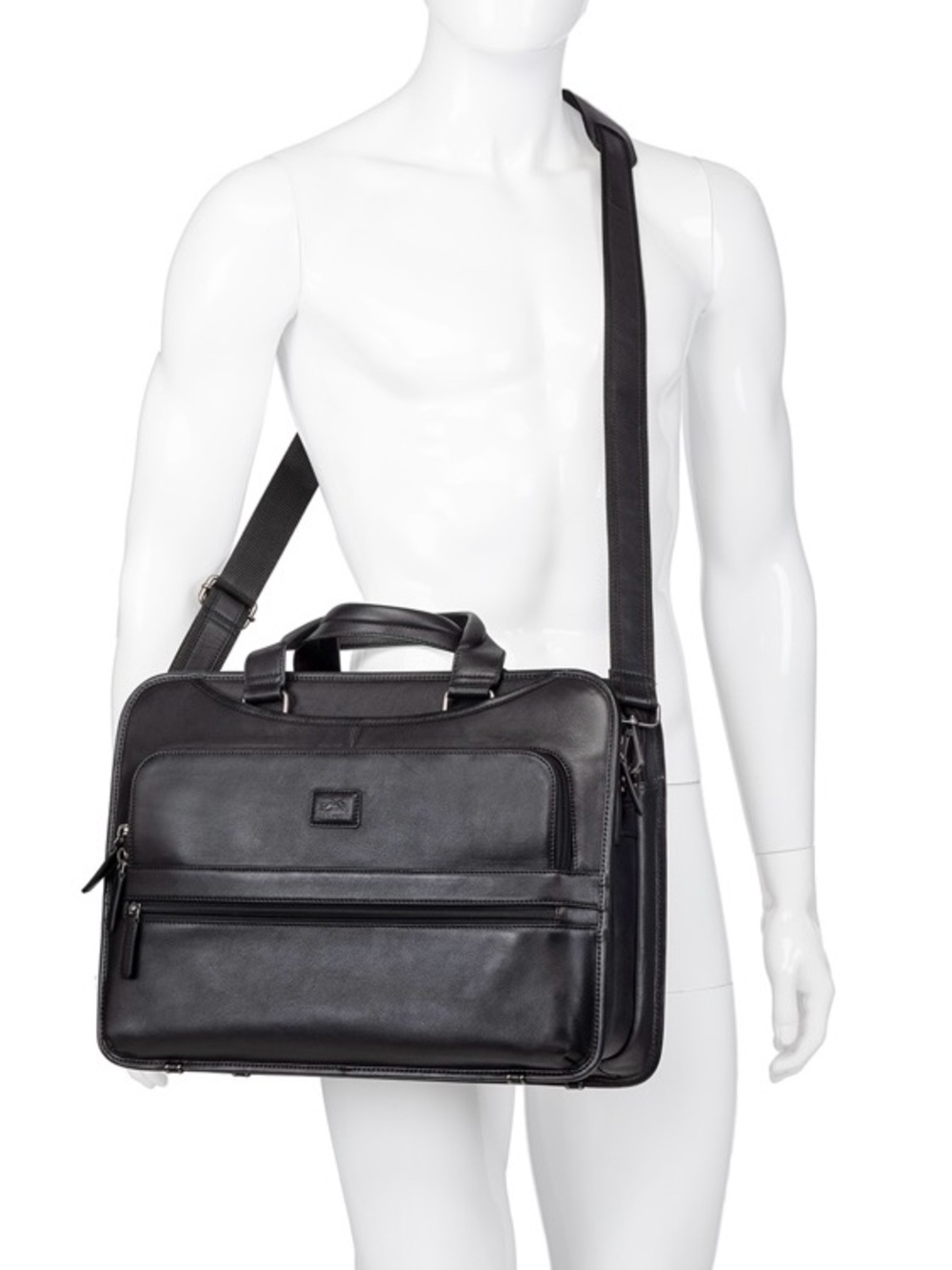 MANCINI  Milan Triple Compartment Briefcase NWT